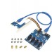 PCI-e express 4port 1X multiplier riser cable diy bitcoin miner