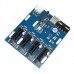 PCI-e express 4port 1X multiplier riser cable diy bitcoin miner