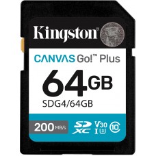 Kingston Canvas Go! Plus SD Memory Card|SDG4/64GB