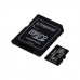 Kingston 128GB microSDHC Canvas Select Plus 100MB/s Read A1 Class10 UHS-I Memory Card with Adapter 