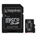 Kingston 16GB microSDHC Class10 UHS-I Memory Card with Adapter 