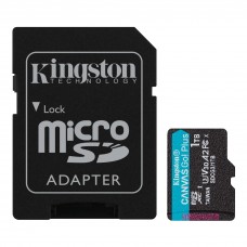 Kingston1TB microSDXC Canvas Go Plus 170MB/s Read UHS-I, C10, U3, V30, A2/A1 Memory Card + Adapter