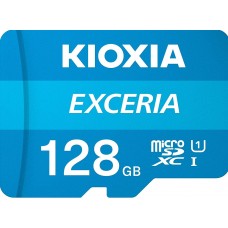  KIOXIA 128GB EXCERIA microSD Memory Card U1 Class 10 100MB/s Max Read Speed, Full HD Video Recording