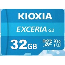 KIOXIA 32GB microSD EXCERIA G2 U1 R100 W50/讀寫速度⾼達 100/50 MB/s