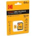 Kodak 64GB UHS-I U3 V30 A1 MicroSDXC Card with Adapter Kodak 64GB UHS-I U3 V30 A1 MicroSDXC Card with Adapter