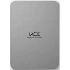 LaCie Mobile Drive 1TB External Hard Drive Portable HDD - Moon Silver