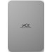 LaCie Mobile Drive 2TB External Hard Drive Portable HDD - Moon Silver