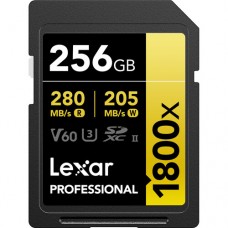 Lexar® 256GB Professional 1800x SDXC™ UHS-II Card (GOLD Series) Lexar® 256GB Professional 1800x SDXC™ UHS-II Card (GOLD Series)