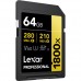 Lexar® 64GB Professional 1800x SDXC™ UHS-II Card  (GOLD Series)