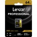 Lexar Professional 1800x 64GB V60 UHS-II SDXC Card (GOLD Series)