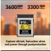Lexar®  512GB Professional GOLD CFexpress™ 4.0 Type B Card