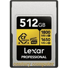 Lexar® 512GB Professional GOLD CFexpress™ 4.0 Type A Card Lexar® 512GB Professional GOLD CFexpress™ 4.0 Type A Card