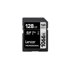Lexar Professional 1066X 128GB SDHC Uhs-I Cards  (Silver)