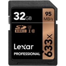 Lexar 32GB Professional 633x SDHC UHS-I Card
