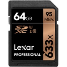 Lexar 64GB Professional 633x SDXC UHS-I Card