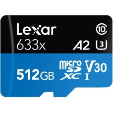 Lexar 633x 512GB MicroSDHC (Read: 100MB/s)