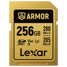 Lexar Professional ARMOR GOLD 256GB UHS-II V60 SDXC Memory Card