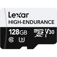 Lexar® 128GB High-Endurance microSDHC/microSDXC™ UHS-I 監控 記憶卡 Lexar® 128GB High-Endurance microSDHC/microSDXC™ UHS-I 監控 記憶卡