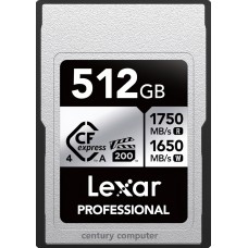 Lexar 512GB Professional CFexpress Type A Silver 4.0 Memory Card