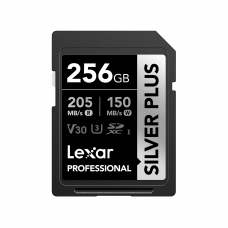 Lexar® Professional  256GB SILVER PLUS SDXC™ UHS-I Card