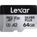 Lexar® Professional SILVER PLUS 64GB microSDXC™ UHS-I Card