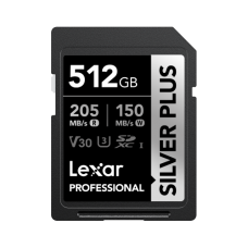 Lexar® Professional  512GB SILVER PLUS SDXC™ UHS-I Card