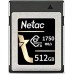Netac - CF2000 512GB CFexpress Type B Memory Card with Up to 1750MB/s Read Speed