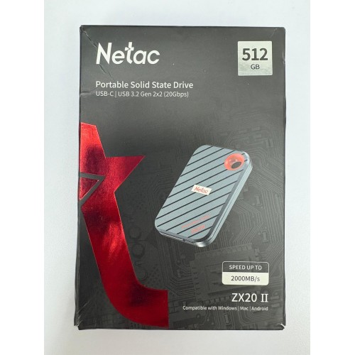 20個 同封 Netac ZX20 II 1TB USB 3.2 Gen2 USB-C Magnetic Portable SSD