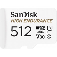 SanDisk High Endurance MicroSDXC 512GB Class10 V30 (100MB/s) Memory Card