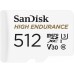 SanDisk High Endurance MicroSDXC 512GB Class10 V30 (100MB/s) Memory Card