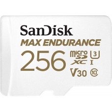 SanDisk 256GB MAX Endurance microSDHC Card for Home Security Cameras and Dash cams