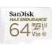 SanDisk Max Endurance MicroSDXC 64GB Class10 V30 (100MB/s) Memory Card