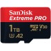 SanDisk Extreme Pro microSDXC Card U3 V30 A2 1TB + Adapter