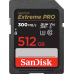 SanDisk Extreme Pro UHS-II SDXC 512GB (300MB/s) Class 10 V90 Memory Card