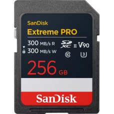 SanDisk Extreme Pro UHS-II SDXC 256GB (300MB/s) Class 10 V90 Memory Card