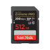 SanDisk Extreme Pro UHS-I SDXC 512GB Class 10 V30 (200MB/s) Memory Card
