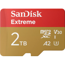 SanDisk Extreme UHS-I MicroSDXC 2TB Class10 V30 (240MB/s) Memory Card