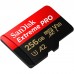 SanDisk Extreme Pro microSDXC Card U3 V30 A2 256GB + Adapter