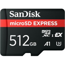 SanDisk Micro SD Express, 512GB micro SD card, 