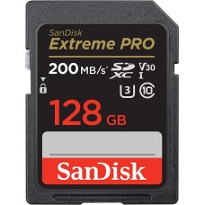 SanDisk Extreme Pro UHS-I SDXC 128GB Class 10 V30 (200MB/s) Memory Card