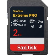 SanDisk Extreme Pro UHS-I SDXC 2TB Class 10 V30 (250MB/s) Memory Card