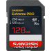SANDISK 128GB SD Extreme Pro CL10 V30 UHS-I U3 4K UHD (200MB/s R, /120MB/s) SANDISK 128GB SD Extreme Pro CL10 V30 UHS-I U3 4K UHD (200MB/s R, /120MB/s)