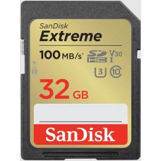 SanDisk Extreme UHS-I SDHC 32GB Class 10 V30 (100MB/s) Memory Card