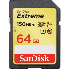 SanDisk 64GB Extreme UHS-I SDXC Memory Card