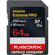 SANDISK 64GB SD Extreme Pro CL10 V30 UHS-I U3 4K UHD (200MB/s R, / 90MB/s) SANDISK 64GB SD Extreme Pro CL10 V30 UHS-I U3 4K UHD (200MB/s R, / 90MB/s)