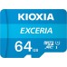 KIOXIA 64GB Exceria SD MicroSD Memory Card  U1 Class 10 100MB/s Full HD Recording