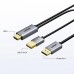 UNITEK  HDMI 轉 DisplayPort 4K 影音轉換線 (1.8M)