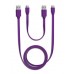 MicroUSB Cable 2 pcs Set - Purple