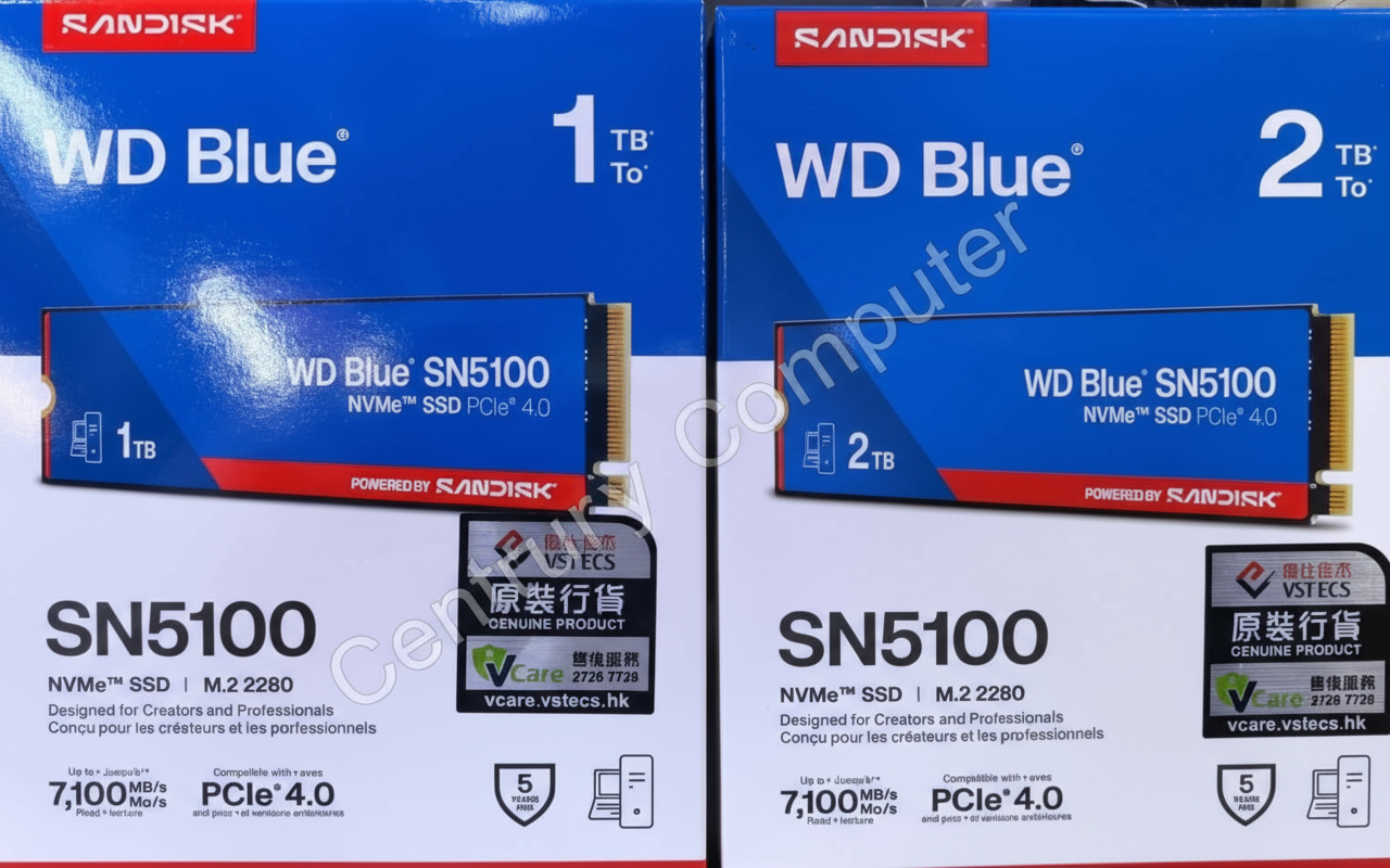 WD Blue SN5100 2TB M.2 PCIe 4.0 NVMe SSD Drive